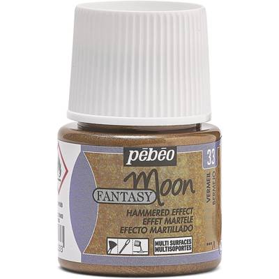 Flacon 45ml Peinture Fantasy Moon à effet martelé VERMEIL - PÉBÉO