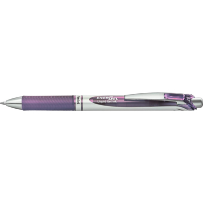 Stylo Roller encre gel rétractable ENERGEL BL77 Pointe 0,7 mm lilas - Pentel