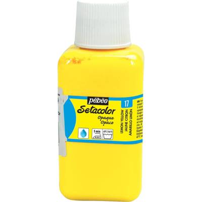 Flacon 250ml Peinture Setacolor Opaque JAUNE CITRON
