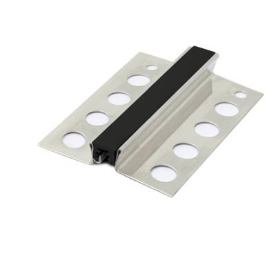 Joint de fractionnement MJ inox 14 avec semelle noir 10mm 2.5m - Gedimat - DINAC
