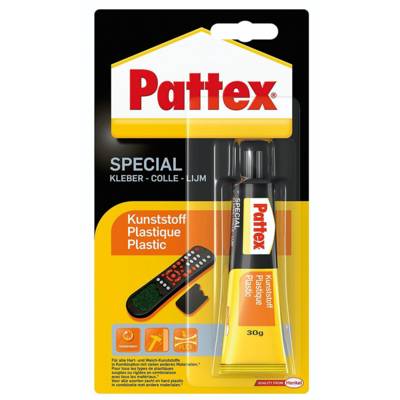 Colle spéciale plastiques - Tube de 30g - Gedimat - PATTEX