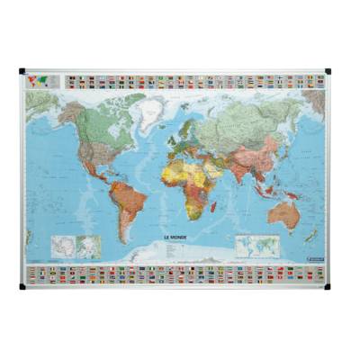 Carte du monde politique Michelin magnétique