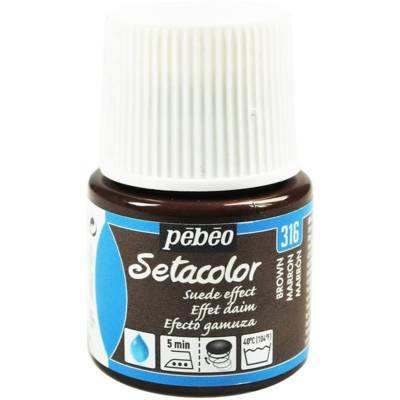 Flacon 45ml Peinture textile effet Daim MARRON