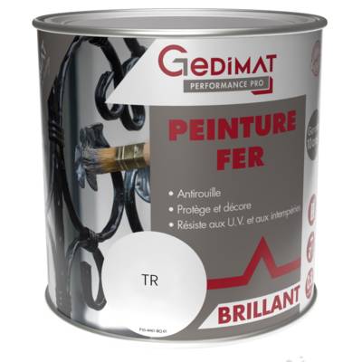 Peinture fer base à teinter - pot de 0.5 litres - Gedimat