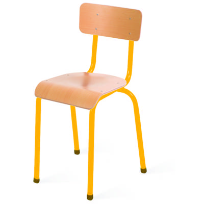 Chaise Fanny - Chaise scolaire - Coloris piètement variable