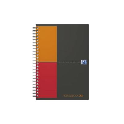 Répertoire "ADDRESSBOOK" A5 144 p 90g Couv Polypro rigide