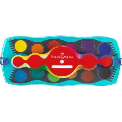 Palette de peinture CONNECTOR, 12 couleurs - FABER-CASTELL