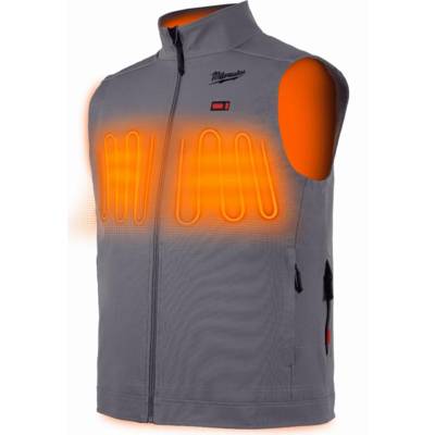 Gilet sans manches chauffant Toughshell MILWAUKEE Gris - Taille XXL - 4932480104 - Maxoutil