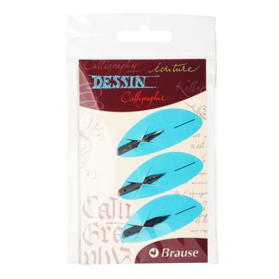 Pochette 3 plumes serie dessin - BRAUSE CALLIGRAPHIE