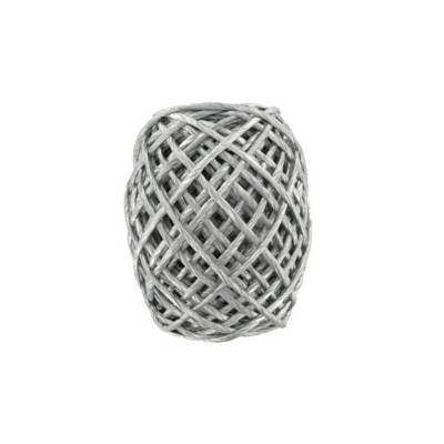 Corde papier Argent torsadé sur fil de fer Ø 2 mm Bobine 20 m