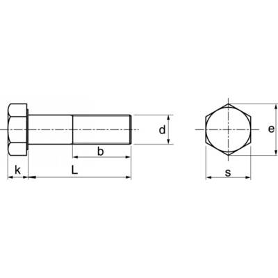 Vis à métaux tête hexagonale ACTON inox A2 DIN933 - Ø10x100mm - boite de 50 - 6210210X100 - Maxoutil