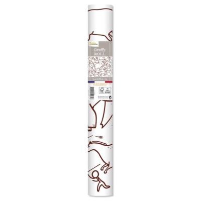 Graffy Roll, Peintures préhistoriques - Blanc - AVENUE MANDARINE