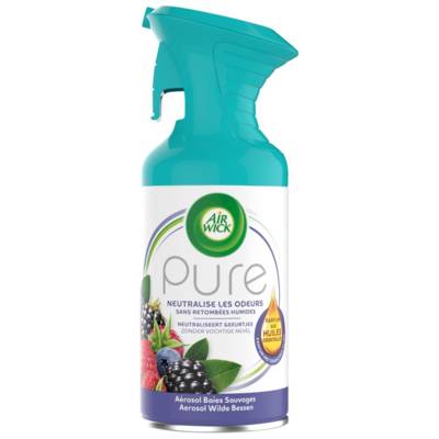 Spray aérosol désodorisant Pure Huiles Essentielles Baies