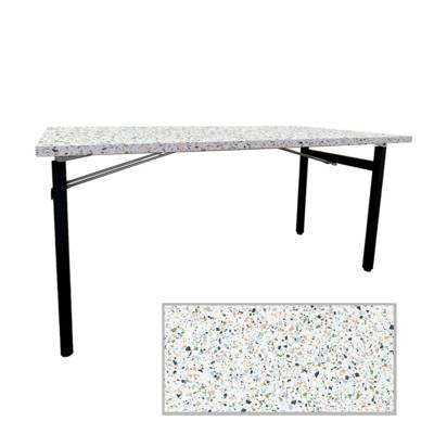 Table pliable Tambu 160x80cm terrazzo spectra chip - intérieur - RestooTab