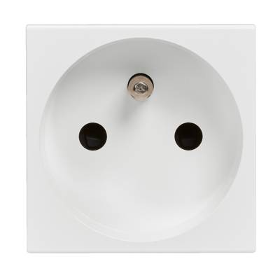 Prise de courant avec terre MOSAIC surface 2 modules - blanc - lot de 10 pièces - Gedimat - LEGRAND