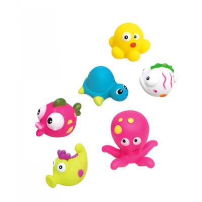 Jouets de bain créatures marines 6 parties