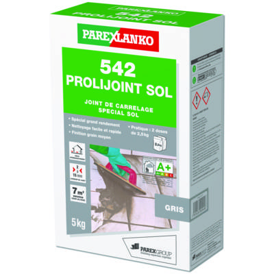 Joint de carrelage 542 PROLIJOINT SOL gris - Gedimat - PAREXLANKO