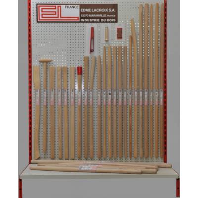 Manche de fourche bêche/à douille bois dur poncé Ø39 mm - 1 m - Gedimat - EDME LACROIX