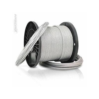 Câble acier galvanisé type horlogerie diam.3mm en bobine de 100m - Gedimat - NORAIL
