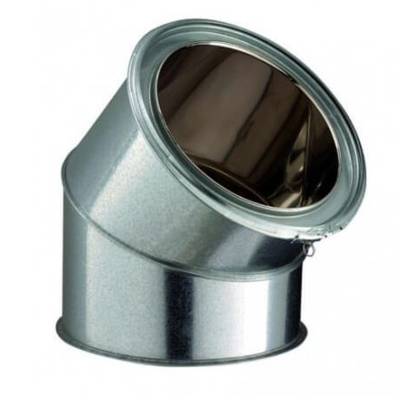 Coude 45° Ø150 POUJOULAT EC 45-150 - 32150021 - CHEMINEES POUJOULAT
