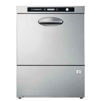 Lave-verres 50x50 avec pompe de vidange / surpresseur de rinçage / doseurs de produits de lavage et de rinçage et osmoseur