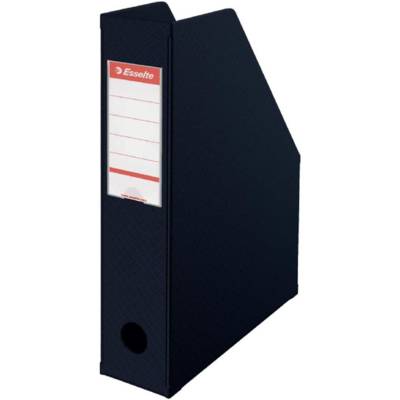Boîte à pan coupé Porte-revues PVC dos 7 cm Livré à plat Noir
