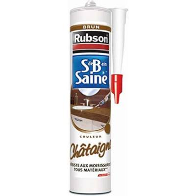 Mastic sanitaire salle de bain saine châtaigne - Gedimat - RUBSON