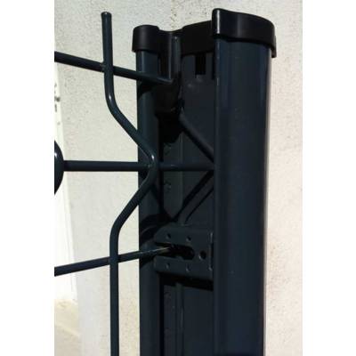 Poteau de clôture GIGA CLIP anthracite brillant - Gedimat