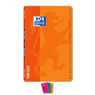 Répertoire OPENFLEX 11x17cm Piqûre 96 pages 90g petits carreaux Coloris aléatoire