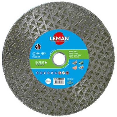 Disque diamant à jante continue - 125x m14 - Gedimat - LEMAN