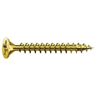 Vis universelle tête fraisée 4x40mm zingué bichromaté - Gedimat - SPAX