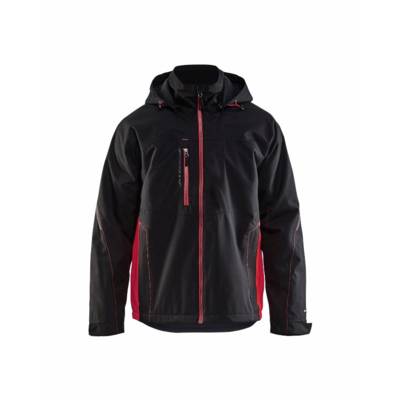 Veste hardshell BLAKLADER Déperlante T.XXL - NOIR/ROUGE - 479019779956-XXL - BLAKLADER WORKWEAR