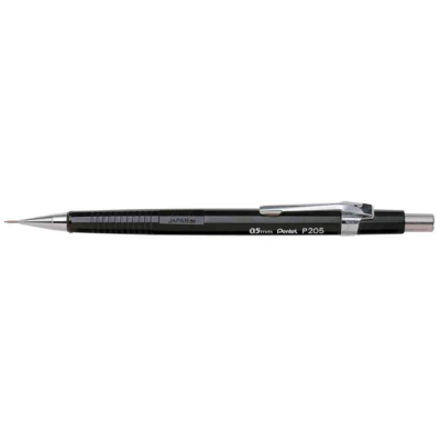 Portemines P 205 pour mines 0,5 mm Noir - Pentel