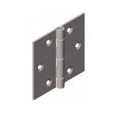 Charnière forte 1004 MONIN acier décapé - 60 x 60 mm - 424330