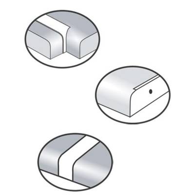 Profil de jonction bord à bord aluminium pour plan de travail stratifié de 28mm - Gedimat - NORDLINGER