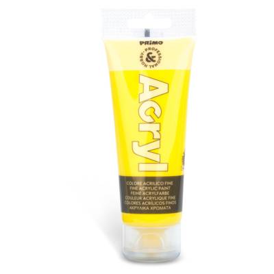 Tube Soft Plastique 75ml Peinture Acrylique Fine Jaune Primaire 201 - PRIMO