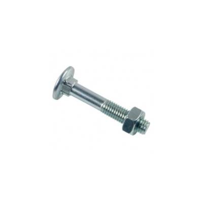 Boulon bois tête ronde collet carré 7 x 80 mm - boîte de 50 pièces - Gedimat - NORAIL