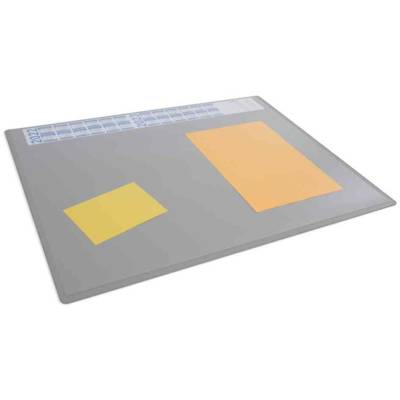 Sous-main avec calendrier, PP, gris