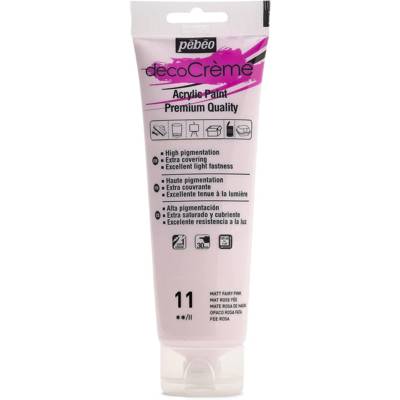 Peinture Acrylique Texture Crème Rose Mat 120 ml - PÉBÉO