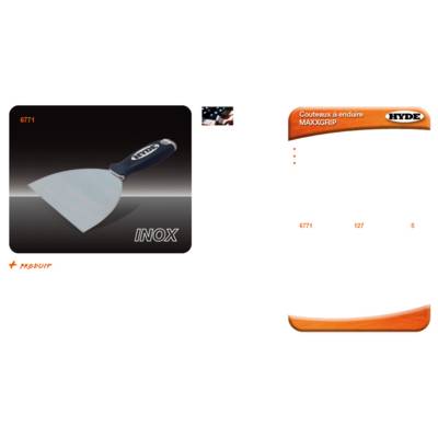 Couteau à enduire MAXXGRIP HYDE - Gedimat - THEARD