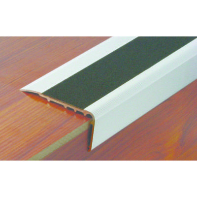 Nez de marche alu naturel+bande antidérapante 2CBIS 32x67mm - 3m - Gedimat - DINAC