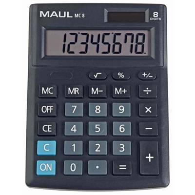 Calculatrice de bureau MC 8, 8 chiffres, noir - MAUL