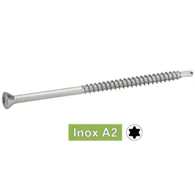 Vis de bardage parquet Inox A2 TF 6 lobes - Ø 3,2 x 50 / 30 mm - BTE 200 - ACTON - 623343.2X50/30