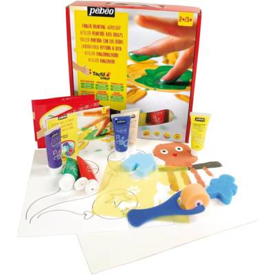 Coffret peinture aux doigts Tactil Color 6 x 20ml - PÉBÉO