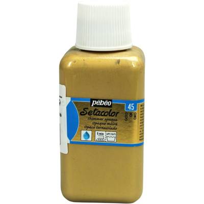 Flacon 250 ml Peinture SETACOLOR opaque pour textiles OR moiré - PÉBÉO