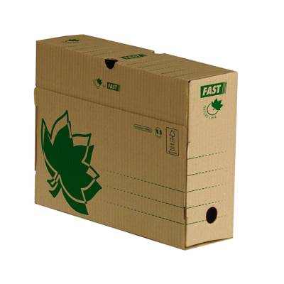 Lot de 10 Boîtes archives Nature Line Dos de 10 cm Ecru