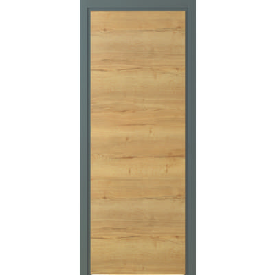 Porte seule alvéolaire CÔME décor chêne authentique - Gedimat - SIFISA