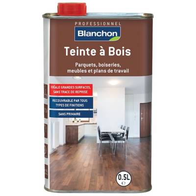 Teinte à Bois pour bois d'intérieur - Chêne foncé - 0,5L - BLANCHON - 03051039
