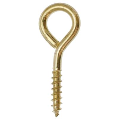 Piton à vis acier laitonné filet bois diam.3mm long.16mm 5 pièces - Gedimat - NORAIL