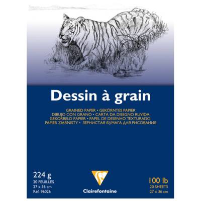Bloc dessin grain fin 27x36 20 feuilles 224g